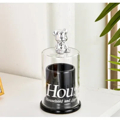 hộp đựng tăm house decor sang trọng nắp trong suốt hình gấu hộp đựng tăm house decor sang trọng nắp trong suốt hình gấu