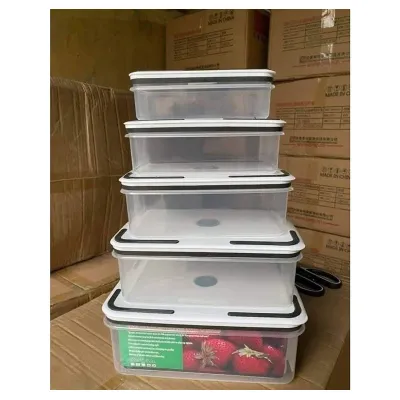 hộp đựng thực phẩm tủ lạnh - 5 hộp hộp đựng thực phẩm tủ lạnh - 5 hộp