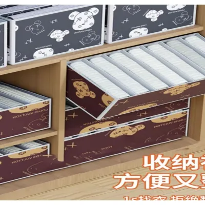 hộp vải đựng quần áo 7 ngăn gấp gọn tiện dụng