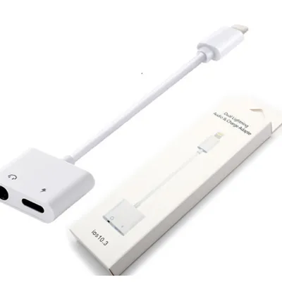 jack chia lightning ra 3.5 mm kèm cổng sạc - jack chuyển lightning sang 3.5 và sạc jack chia lightning ra 3.5 mm kèm cổng sạc - jack chuyển lightning sang 3.5 và sạc