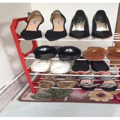 kệ để giày dép 4 tầng bằng nhựa cứng tiện lợi