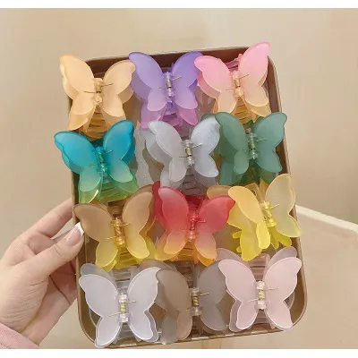 Kẹp Tóc Hình Cánh Bướm Thạch Ombre Thời Trang Xinh Xắn Kẹp Tóc Hình Cánh Bướm Thạch Ombre Thời Trang Xinh Xắn