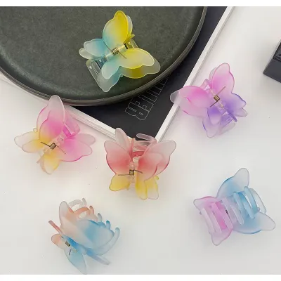 Kẹp Tóc Hình Cánh Bướm Thạch Ombre Thời Trang Xinh Xắn Kẹp Tóc Hình Cánh Bướm Thạch Ombre Thời Trang Xinh Xắn