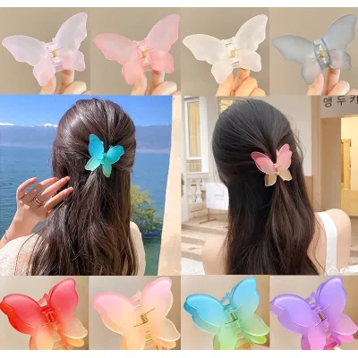 Kẹp Tóc Hình Cánh Bướm Thạch Ombre Thời Trang Xinh Xắn Kẹp Tóc Hình Cánh Bướm Thạch Ombre Thời Trang Xinh Xắn