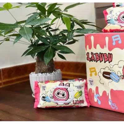 Khăn Giấy Ướt Labubu Phú Đạt 120 Tờ Không Mùi An Toàn Cho Da Khăn Giấy Ướt Labubu Phú Đạt 120 Tờ Không Mùi An Toàn Cho Da