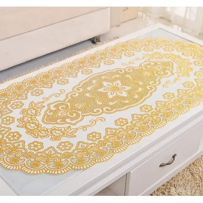 khăn trải bàn cao cấp - khăn trải bàn hình oval size 46x30cm