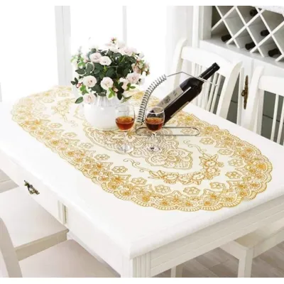 khăn trải bàn cao cấp - khăn trải bàn hình oval size 46x30cm