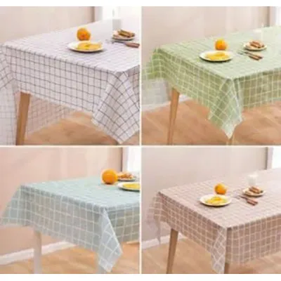 Khăn Trải Bàn Peva Hình Vuông Chống Thấm Sọc Caro 90X137Cm Khăn Trải Bàn Peva Hình Vuông Chống Thấm Sọc Caro 90X137Cm