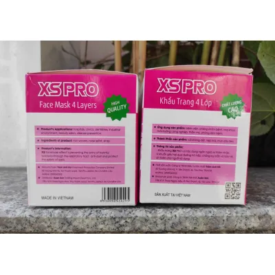 khẩu trang y tế 4 lớp - khẩu trang màu hồng - hộp 50 cái khẩu trang y tế 4 lớp - khẩu trang màu hồng - hộp 50 cái