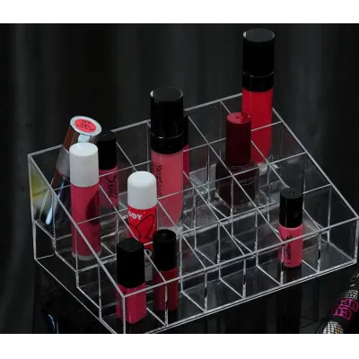 khay đựng son trong suốt 24 ô