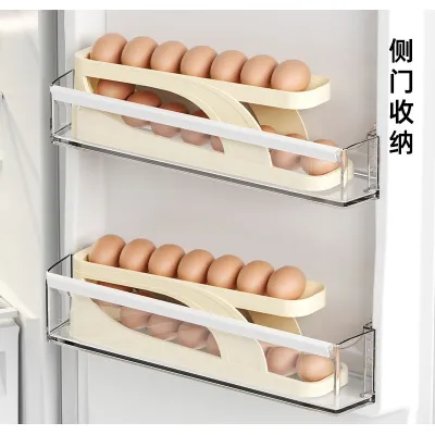 Khay Đựng Trứng 2 Tầng Lăn Tự Động Để Tủ Lạnh Thông Minh 36X8Cm Khay Đựng Trứng 2 Tầng Lăn Tự Động Để Tủ Lạnh Thông Minh 36X8Cm