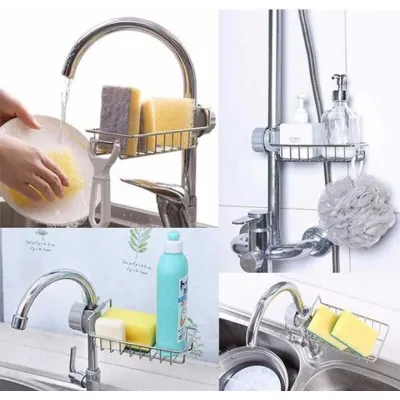 khay rổ inox đa năng gắn vòi nước bồn rửa chén khay rổ inox đa năng gắn vòi nước bồn rửa chén