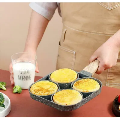 khuôn chảo rán trứng 4 lỗ tròn