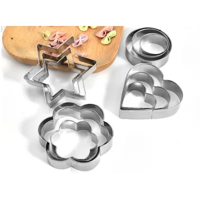khuôn inox làm bánh bộ 12 cái khuôn inox làm bánh bộ 12 cái