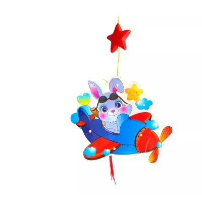 lồng đèn giấy dùng pin hình thú có nhạc và tay cầm