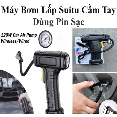 Máy Bơm Lốp Suitu St-5007 Cầm Tay Cho Xe Ô Tô , Xe Máy , Bơm Bóng , Phao Đa Năng Dùng Pin Sạc Máy Bơm Lốp Suitu St-5007 Cầm Tay Cho Xe Ô Tô , Xe Máy , Bơm Bóng , Phao Đa Năng Dùng Pin Sạc