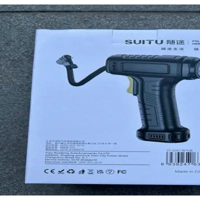Máy Bơm Lốp Suitu St-5007 Cầm Tay Cho Xe Ô Tô , Xe Máy , Bơm Bóng , Phao Đa Năng Dùng Pin Sạc Máy Bơm Lốp Suitu St-5007 Cầm Tay Cho Xe Ô Tô , Xe Máy , Bơm Bóng , Phao Đa Năng Dùng Pin Sạc