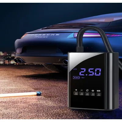 Máy Bơm Lốp Xe Hơi Không Dây L3024 Có Lcd Công Suất Mạnh 60W 4000Mah 14X7.5Cm Máy Bơm Lốp Xe Hơi Không Dây L3024 Có Lcd Công Suất Mạnh 60W 4000Mah 14X7.5Cm