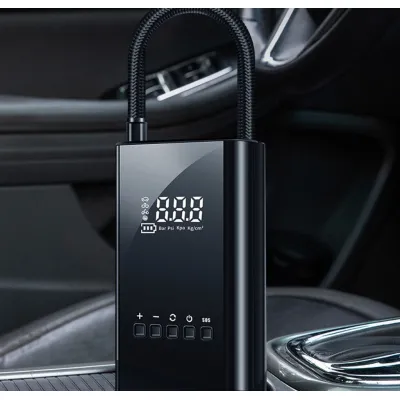 Máy Bơm Lốp Xe Hơi Không Dây L3024 Có Lcd Công Suất Mạnh 60W 4000Mah 14X7.5Cm Máy Bơm Lốp Xe Hơi Không Dây L3024 Có Lcd Công Suất Mạnh 60W 4000Mah 14X7.5Cm