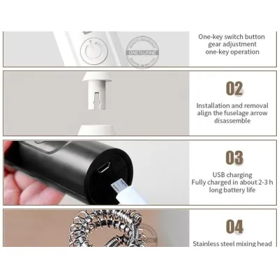 máy đánh trứng, cafe tạo bọt 2 đầu sạc usb 3 cấp độ milk forther máy đánh trứng, cafe tạo bọt 2 đầu sạc usb 3 cấp độ milk forther