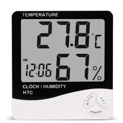 máy đo độ ẩm, nhiệt độ htc có đồng hồ máy đo độ ẩm, nhiệt độ htc có đồng hồ