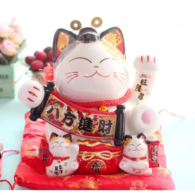 mèo thần tài bằng sứ - mèo thần tài gốm sứ cao cấp 26cm mèo thần tài bằng sứ - mèo thần tài gốm sứ cao cấp 26cm