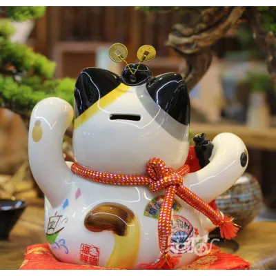 mèo thần tài bằng sứ - mèo thần tài gốm sứ cao cấp 26cm mèo thần tài bằng sứ - mèo thần tài gốm sứ cao cấp 26cm