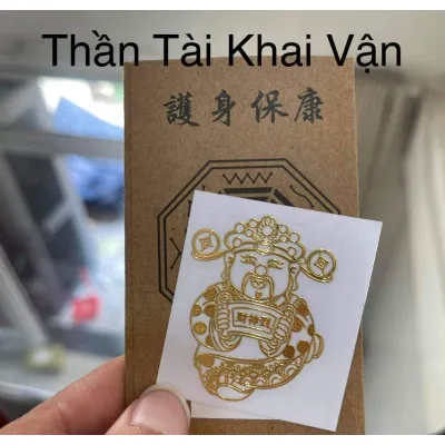 miếng linh phù chiêu tài lộc, may mắn dán điện thoại miếng linh phù chiêu tài lộc, may mắn dán điện thoại