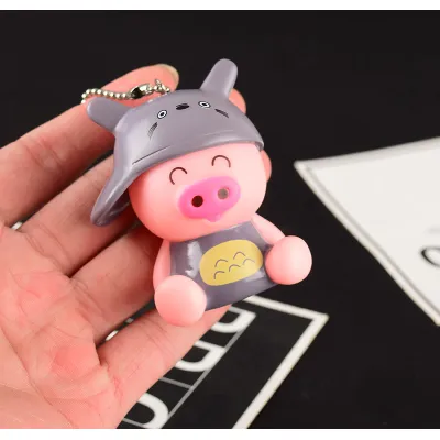 móc khóa hình chú heo đội nón móc khóa hình chú heo đội nón