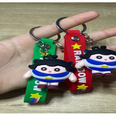 móc khoá hình cô bé tóc xoăn dễ thương thời trang móc khoá hình cô bé tóc xoăn dễ thương thời trang