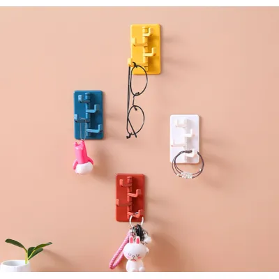 móc treo đồ dán tường 4 móc xoay 180 độ siêu dính móc treo đồ dán tường 4 móc xoay 180 độ siêu dính