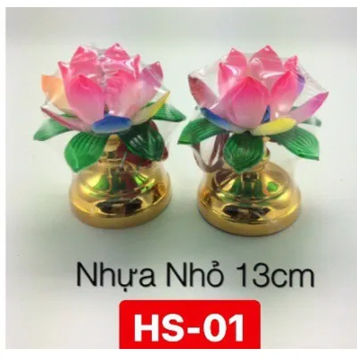nến điện tử bàn thờ - nến hình hoa sen - 2 cái nến điện tử bàn thờ - nến hình hoa sen - 2 cái