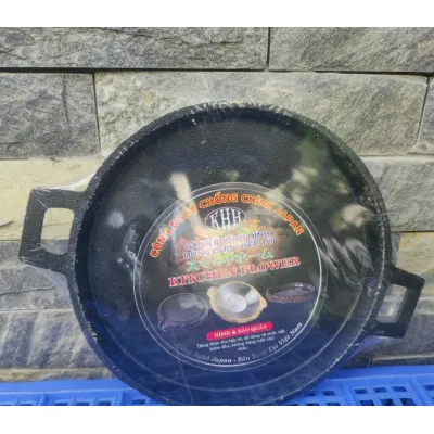 nồi gang đúc - chảo gang nướng thịt size 19cm nồi gang đúc - chảo gang nướng thịt size 19cm