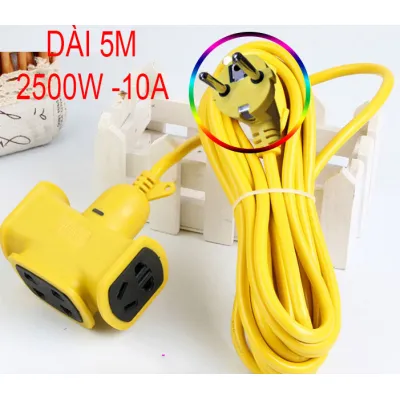 ổ cắm điện dài - ổ điện dây dài - 5m