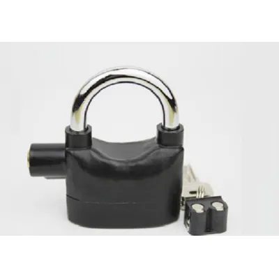 ổ khóa báo động có còi chống trộm kèm 3 chìa khóa và pin tiện lợi