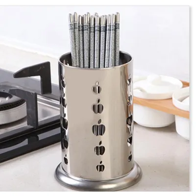 ống đựng đũa hình quả táo, tròn to chất liệu bằng thép không rỉ ống đựng đũa hình quả táo, tròn to chất liệu bằng thép không rỉ