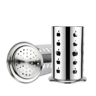 ống đựng đũa hình quả táo, tròn to chất liệu bằng thép không rỉ ống đựng đũa hình quả táo, tròn to chất liệu bằng thép không rỉ