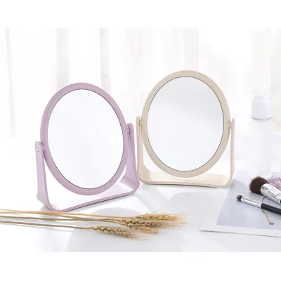 phụ kiện trang điểm | gương trang điểm lúa mạch 2 mặt hình oval size 18x15cm xoay 360 độ phụ kiện trang điểm | gương trang điểm lúa mạch 2 mặt hình oval size 18x15cm xoay 360 độ