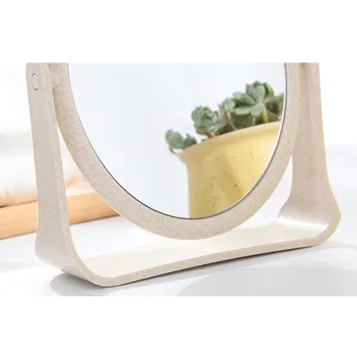 phụ kiện trang điểm | gương trang điểm lúa mạch 2 mặt hình oval size 18x15cm xoay 360 độ phụ kiện trang điểm | gương trang điểm lúa mạch 2 mặt hình oval size 18x15cm xoay 360 độ