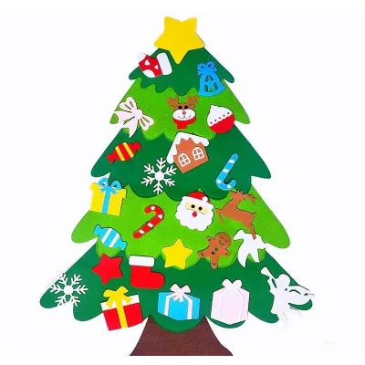phụ kiện trang trí noel - cây thông dán tường - có đèn và phụ kiện phụ kiện trang trí noel - cây thông dán tường - có đèn và phụ kiện