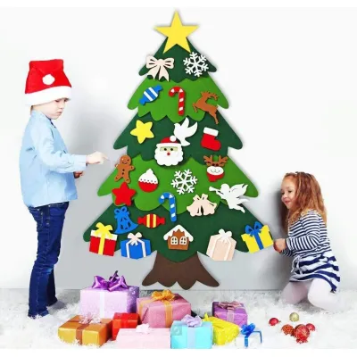 phụ kiện trang trí noel - cây thông dán tường - có đèn và phụ kiện phụ kiện trang trí noel - cây thông dán tường - có đèn và phụ kiện