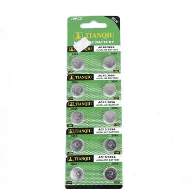 pin ag10 - pin lr1130 - vỉ 10 viên pin ag10 - pin lr1130 - vỉ 10 viên