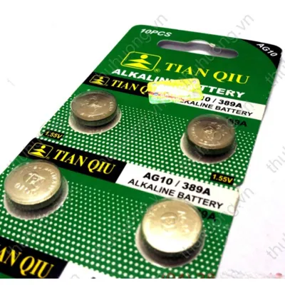 pin ag10 - pin lr1130 - vỉ 10 viên pin ag10 - pin lr1130 - vỉ 10 viên