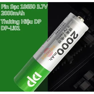 pin | vỉ 1 viên pin sạc dp-li01 2000mah 18650 3.7v dung lượng chuẩn pin | vỉ 1 viên pin sạc dp-li01 2000mah 18650 3.7v dung lượng chuẩn