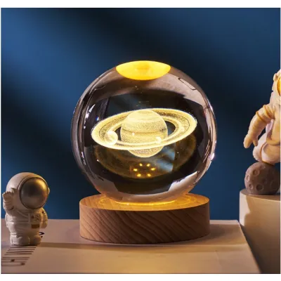 quả cầu pha lê trong suốt 3d phát sáng có đế gỗ để bàn quả cầu pha lê trong suốt 3d phát sáng có đế gỗ để bàn