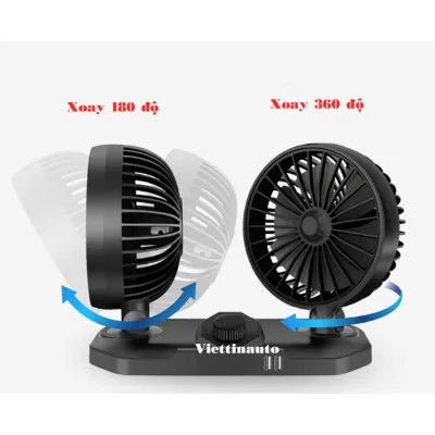 quạt đôi cho xe hơi siêu mát 2 cổng usb nguồn 12v tiện lợi quạt đôi cho xe hơi siêu mát 2 cổng usb nguồn 12v tiện lợi