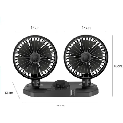 quạt đôi cho xe hơi siêu mát 2 cổng usb nguồn 12v tiện lợi quạt đôi cho xe hơi siêu mát 2 cổng usb nguồn 12v tiện lợi
