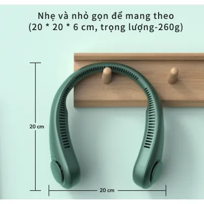 quạt | quạt đeo cổ không cánh siêu mát dùng pin sạc quạt | quạt đeo cổ không cánh siêu mát dùng pin sạc