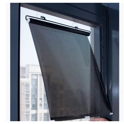 rèm che chống nắng ô tô cuộn phản quang loại lớn 50x125cm kèm nút hít kính rèm che chống nắng ô tô cuộn phản quang loại lớn 50x125cm kèm nút hít kính