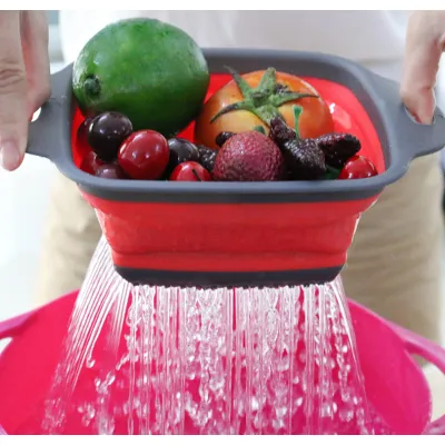 rổ nhựa gấp gọn bộ 2 cái rổ nhựa gấp gọn bộ 2 cái